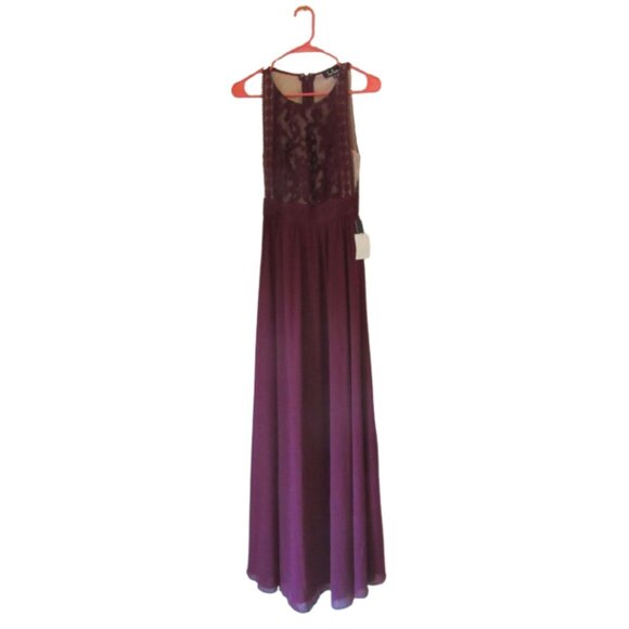 NWT, Lulus Forever And Always Burgundy Lace Maxi Dress Size XS - Picture 3 of 11